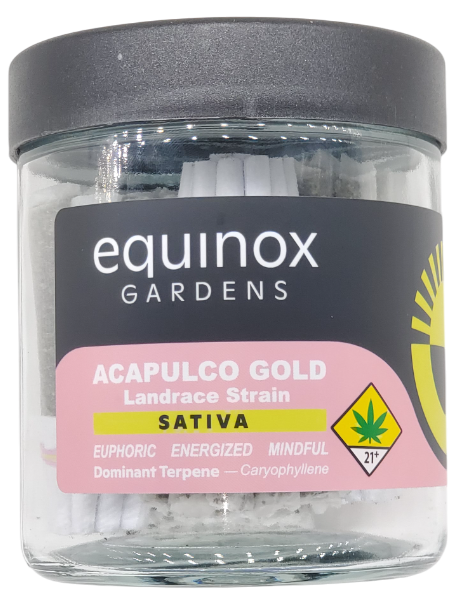 Photograph of product: Equinox PR Jar Acapulco Gold 56 x 0.5g