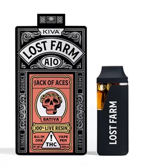 Photograph of product: Lost Farm | Jack of Aces (S) LR .85g Disposable