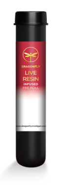 Photograph of product: Dragonfly: Pineapple Express 1.25G Live Resin Infused PreRoll (H-S)