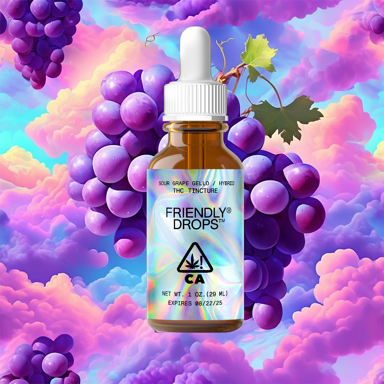 Photograph of product: Sour Grape Gello [1oz] (1000mg)