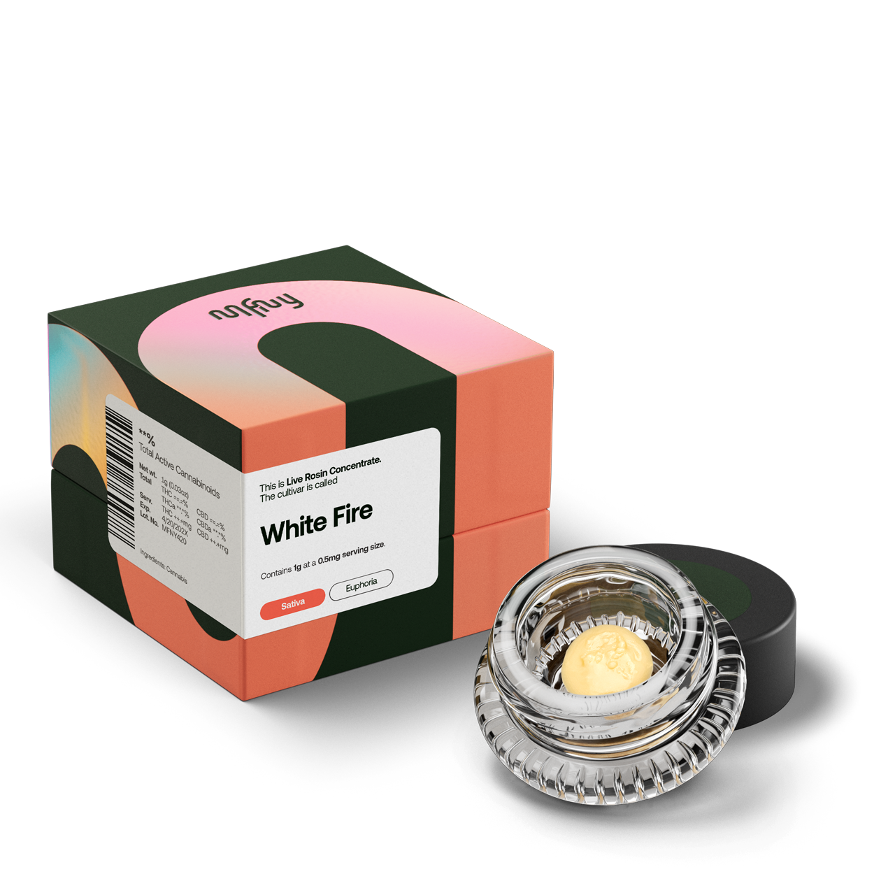 Photograph of product: MFNY | White Fire | OG | Live Resin Badder