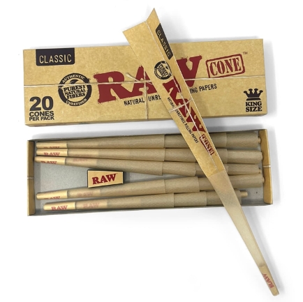 Photograph of product: Raw Cones - Classic King Size - 20pk