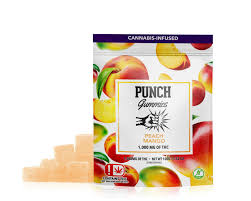 Photograph of product: Punch - Edible - Peach Mango Gummies