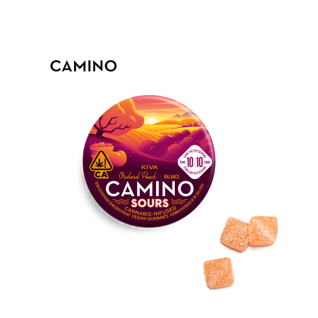 Photograph of product: ORCHARD PEACH SOURS 100MG GUMMIES