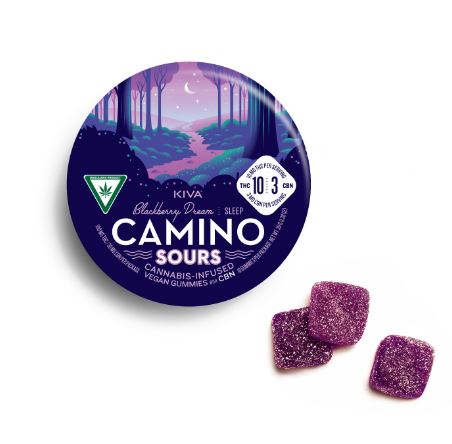 Photograph of product: Camino: Sours Blackberry Dream 1:1:1 (THC:CBN:CBD) | 100mg THC | 10pk