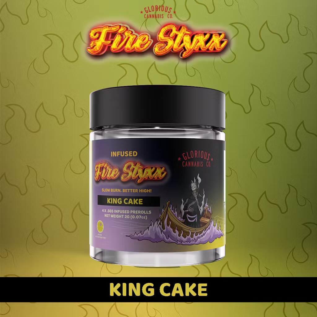 Photograph of product: AU GCC: Kings Cake Fire Styxx Multi-Pack (4 x .5G)