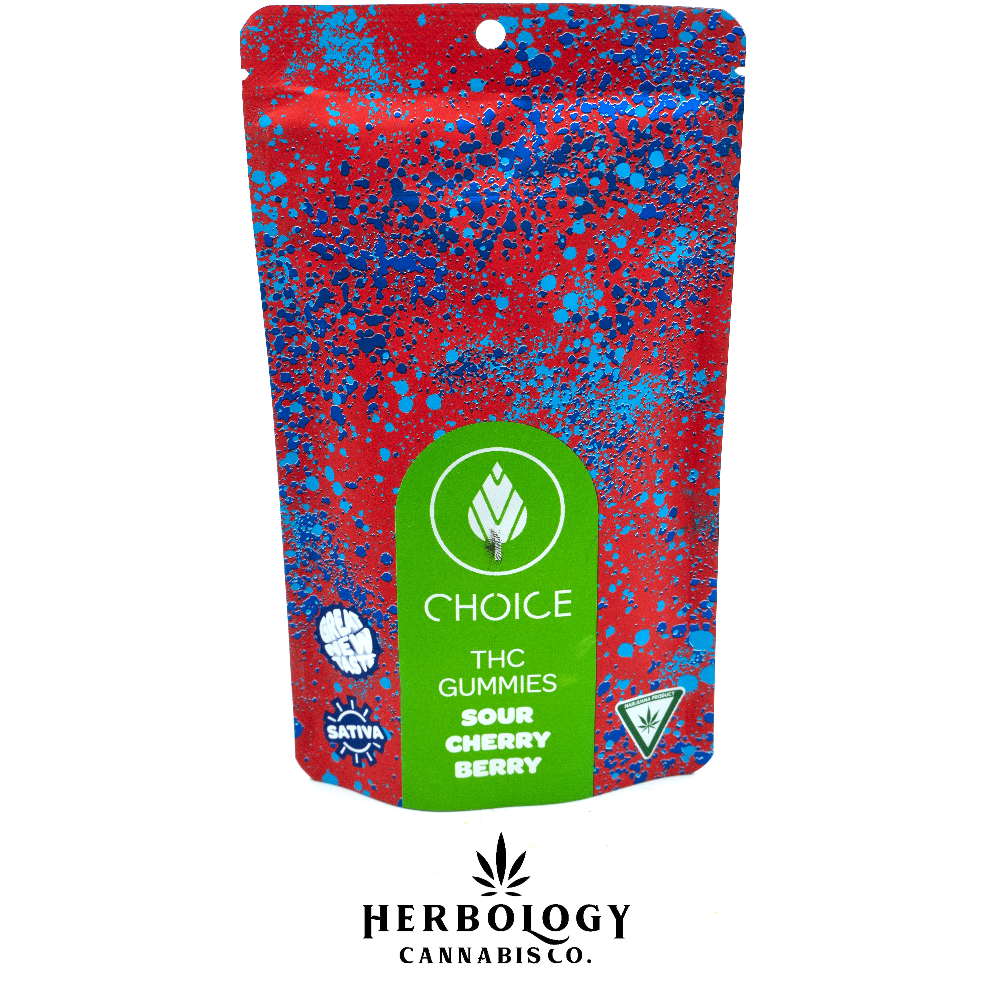 Photograph of product: Choice Chews | Gummy | Chronic Cherry Berry | 100mg