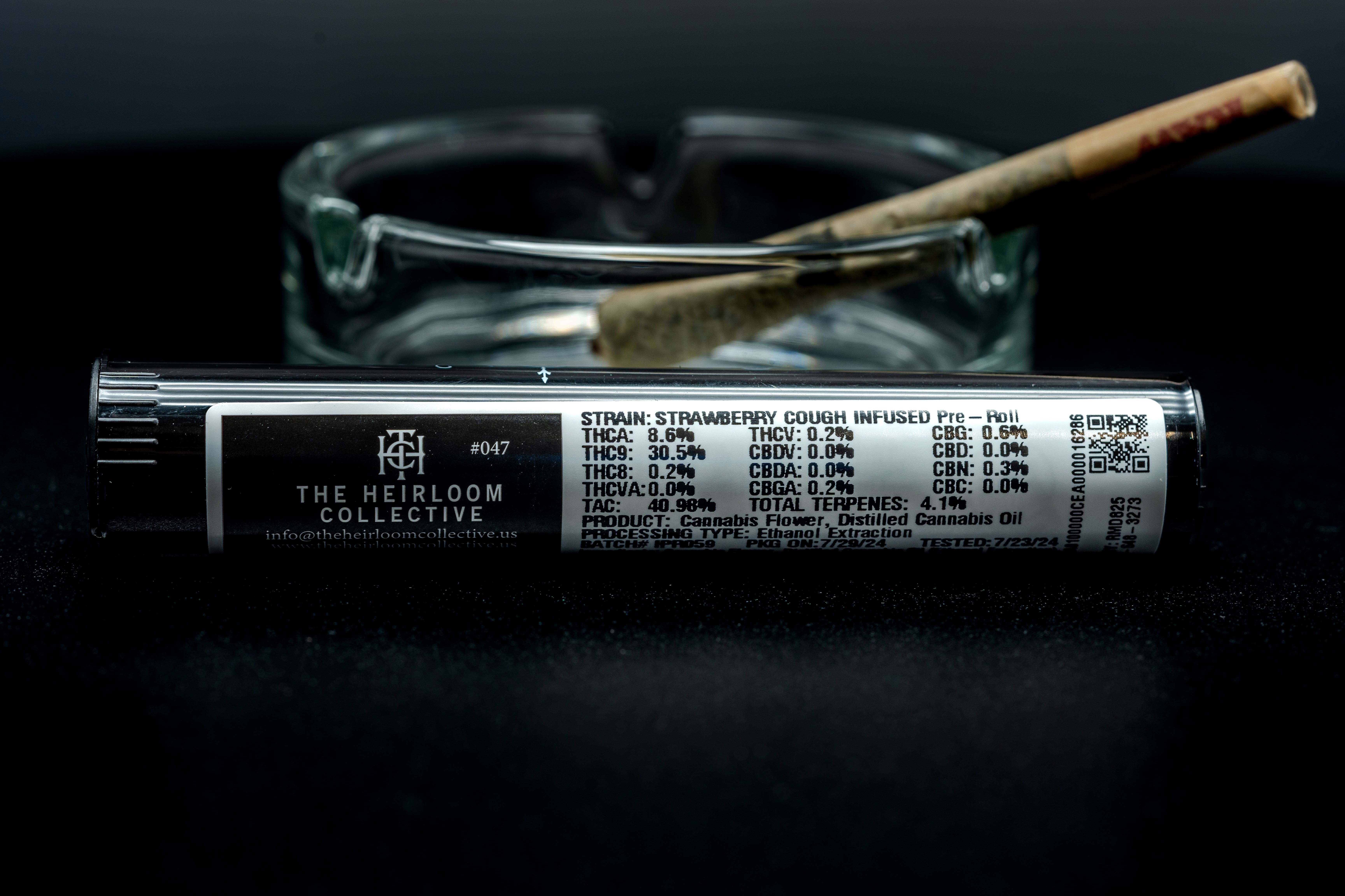 Photograph of product: Pineapple Express .8g Infused Pre-Roll (.25g) The Heirloom Collective
