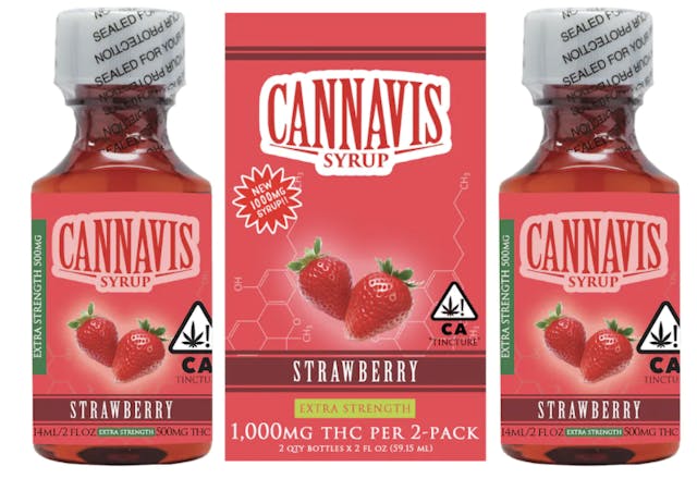 Photograph of product: 2pk Strawberry (H) 1000mg Extra Strength Syrup - Retail