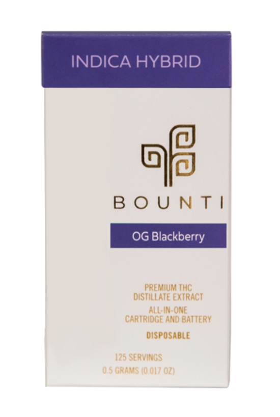 Photograph of Product: (16676) Bounti Blackberry OG Disposable