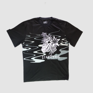 Photograph of product: Grey Waves T-Shirt Medium