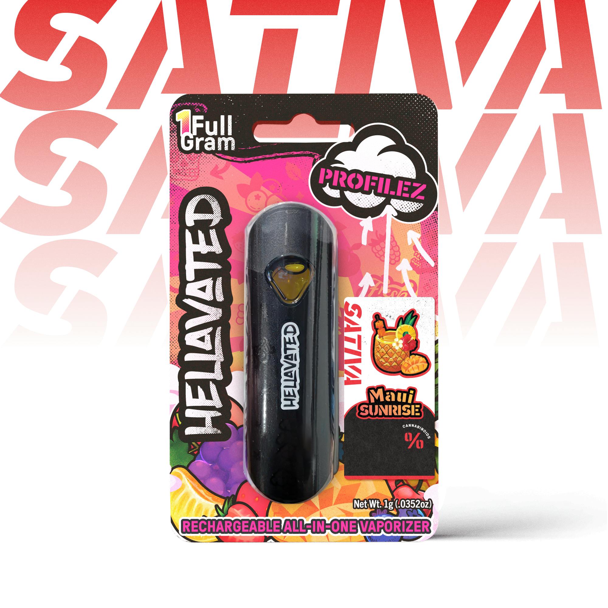Photograph of product: Hellavated Maui Sunrise Disposable Pen