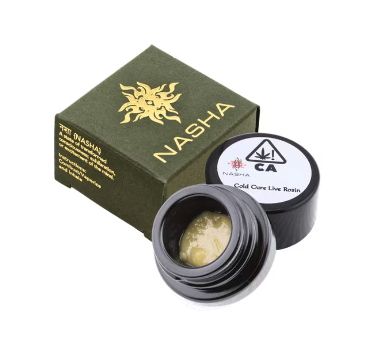 Photograph of product: Egyptian Gold (H) Cold Cure LIVE ROSIN 1g - Nasha
