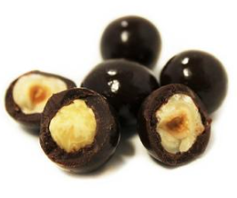 Photograph of product: Dark Chocolate Covered Hazelnuts | 10pk