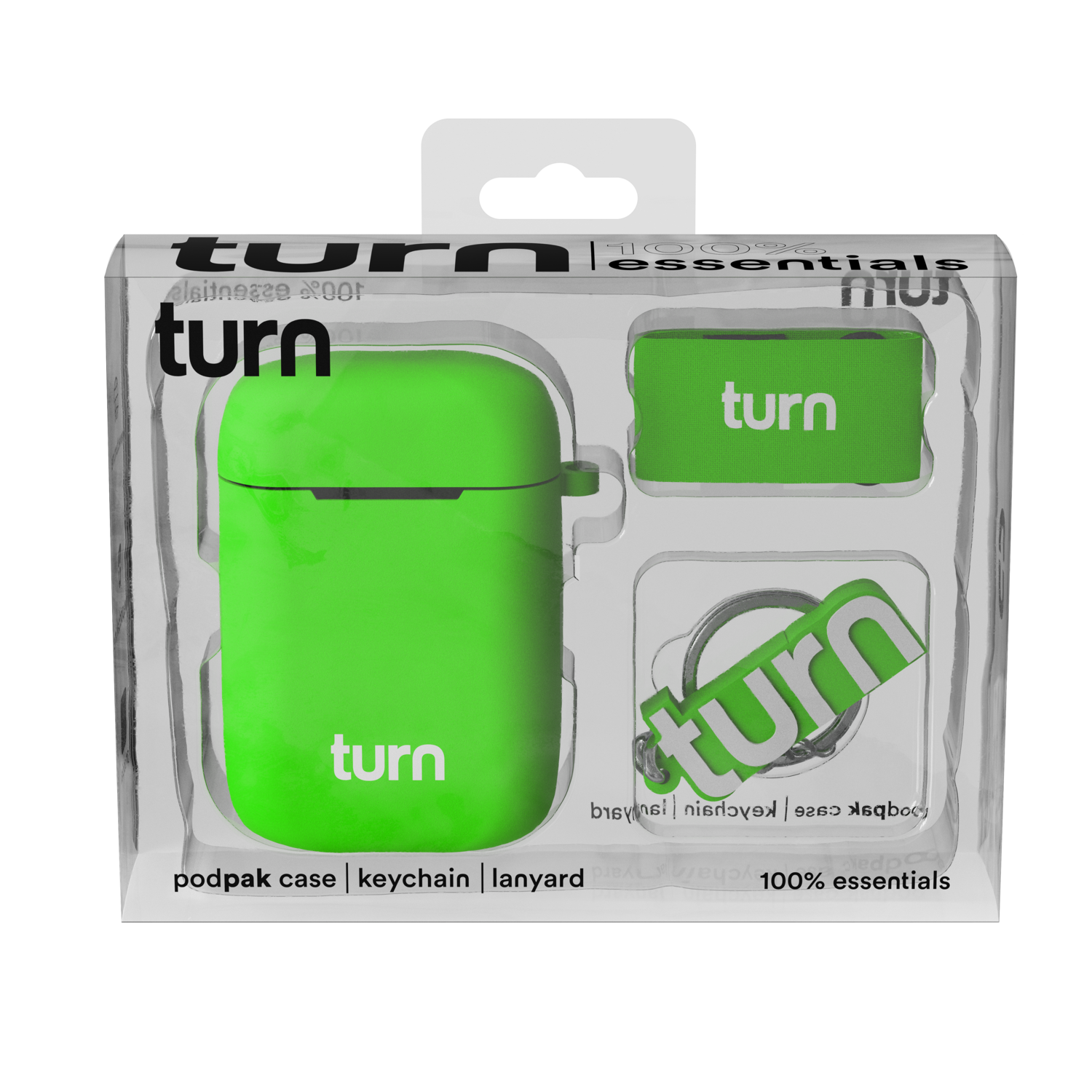 Photograph of product: Turn Pod Pak Battery Essential kit OG Neon Green