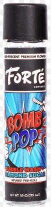 Photograph of product: Forte - Bomb Pop - Bubble au chocolat x Diamond Sugar Infused Pre Rolls