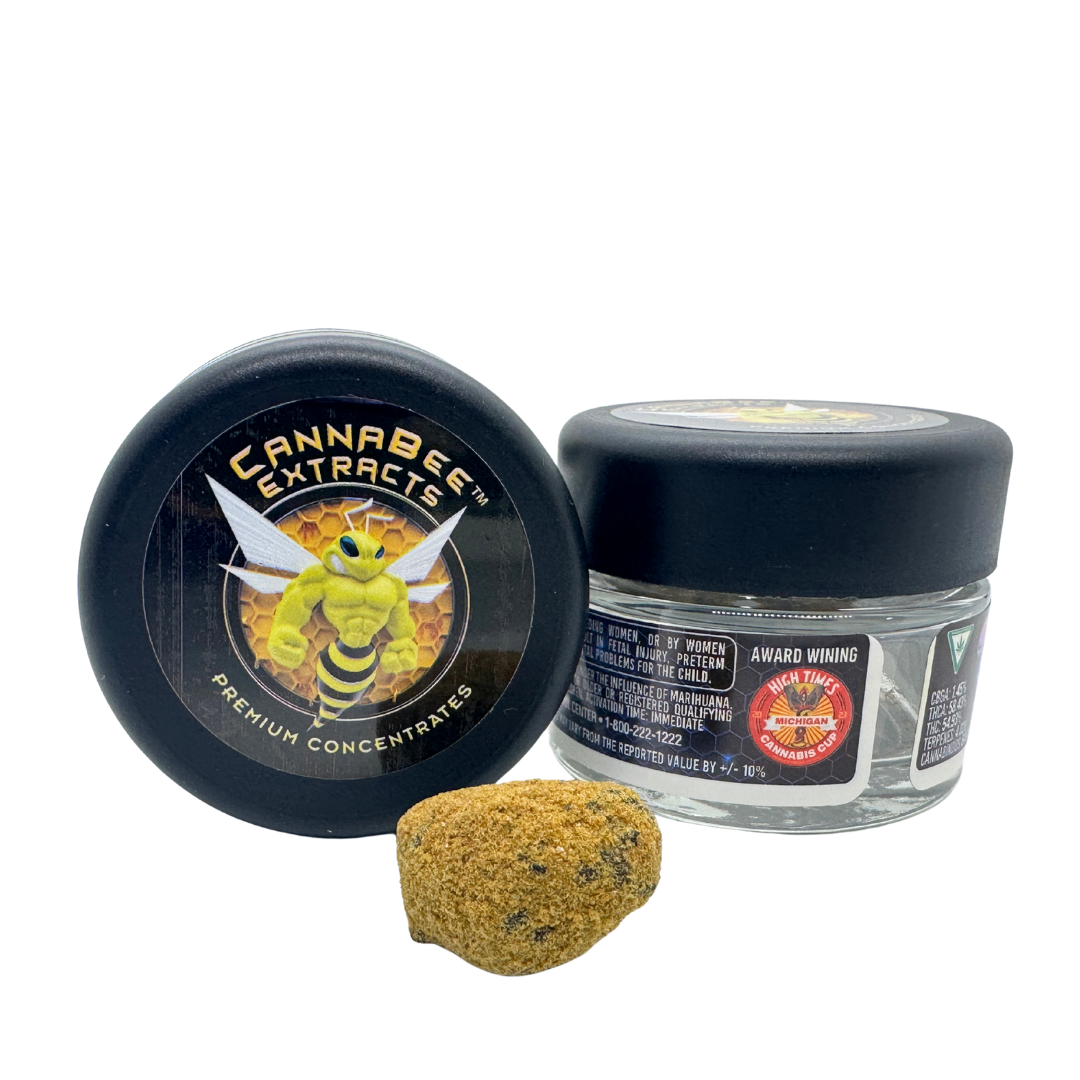 Photograph of product: Cannabee | Lemon Kush Mints Live resin Moon Rocks - 2g