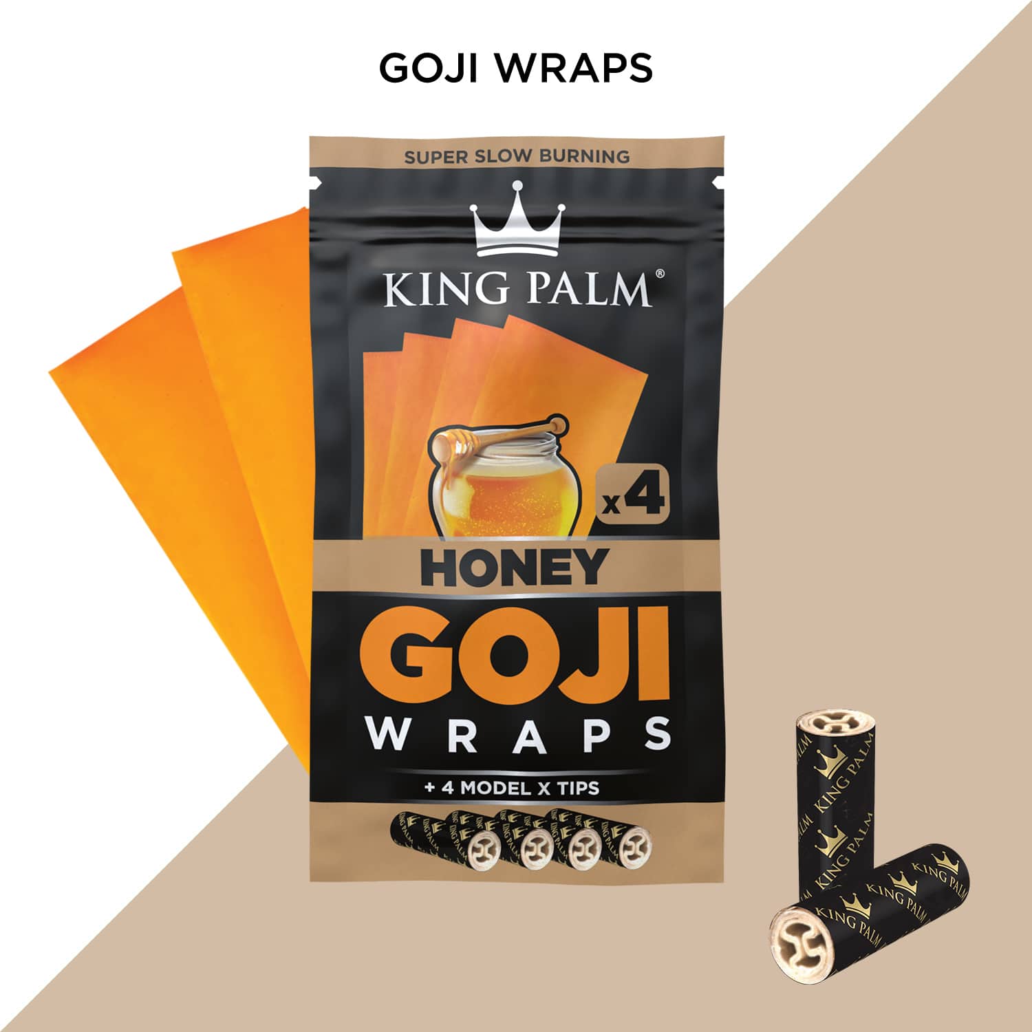 Photograph of product: King Palm Goji Wraps (Honey)