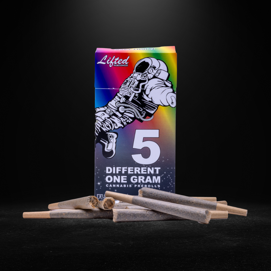 Photograph of product: Lifted | Variety Pack (Hybrid) - 5pk (1g) Pre-Rolls