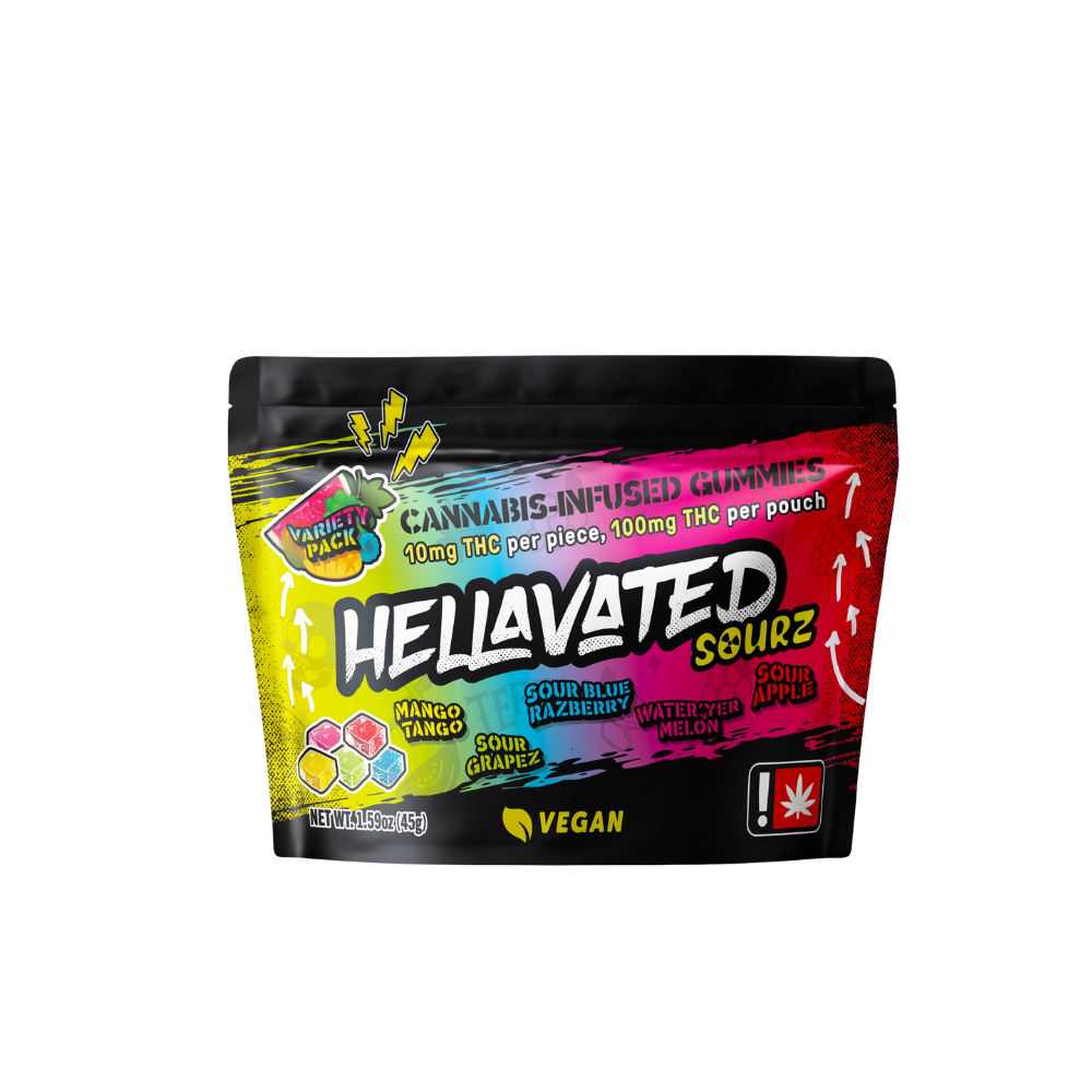 Photograph of product: Hellavated - Gummiez - Sour 10pk