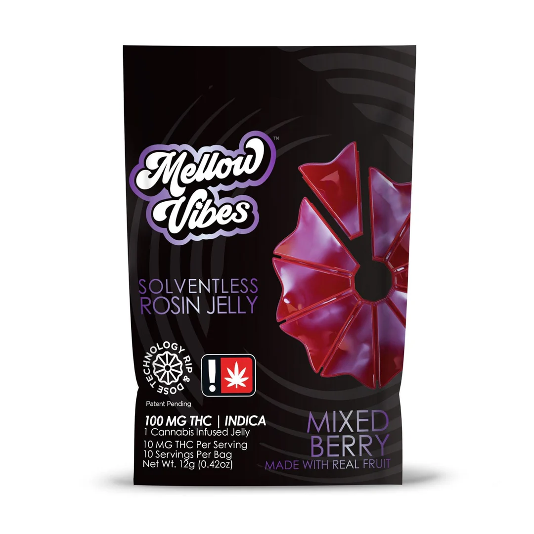 Photograph of product: Mellow Vibes | 100mg Rosin Jelly | Mixed Berry