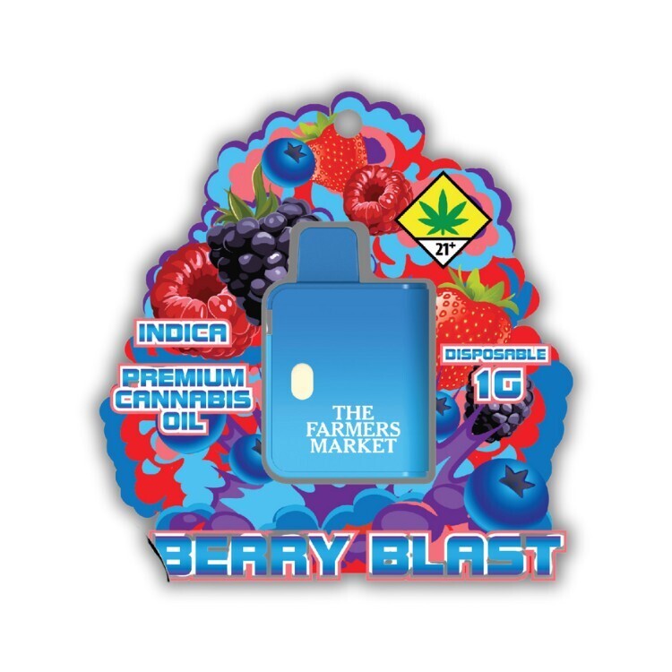 Photograph of product: Berry Blast Flavored Distilllate Disposable (The Farmers Market)