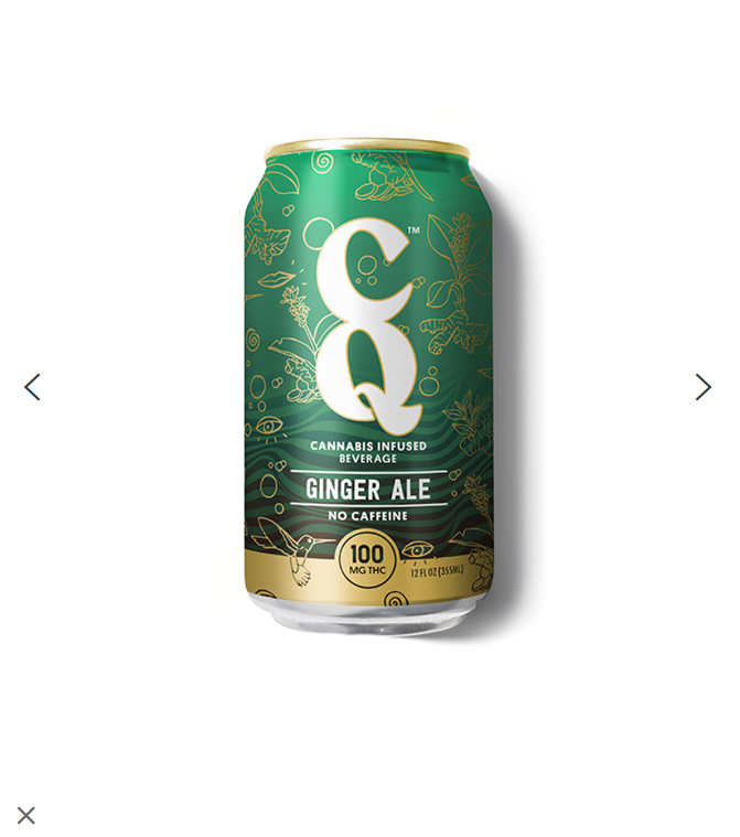 Photograph of product: CoC CQ Beverages - Ginger Ale 12oz 100mg