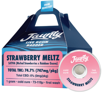Photograph of product: Cold Cure Live Rosin Strawberry Meltz - Cold Cure Concentrate (1.0g)