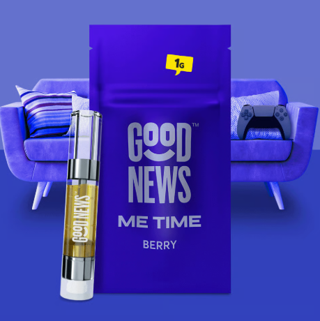 Photograph of product: Me Time Distillate and Terpene Vape Cartridge 1000mg
