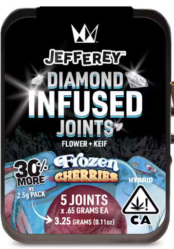 Photograph of product: [West Coast Cure] Jeffery Infused 5 Pack - 3.25g - Frozen Cherries (H)