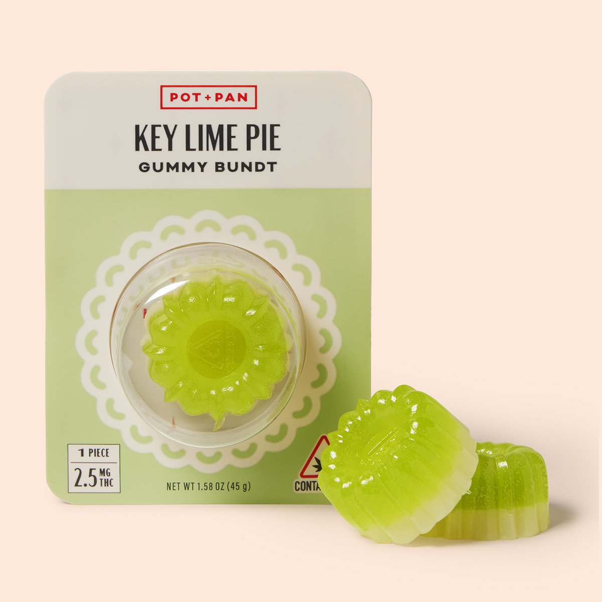 Photograph of product: KEY LIME PIE GUMMY BUNDT | 1PC | 2.5MG