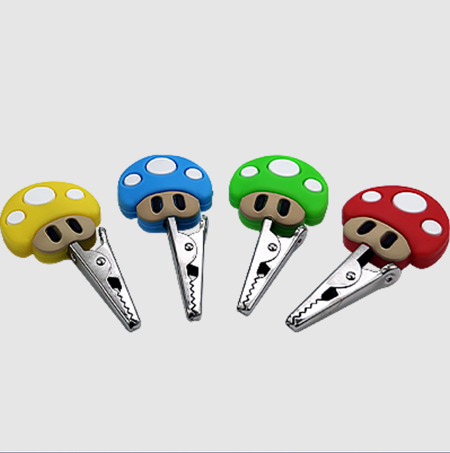 Photograph of product: Mushroom 1-UP | Roach Clip | Assorted Colors