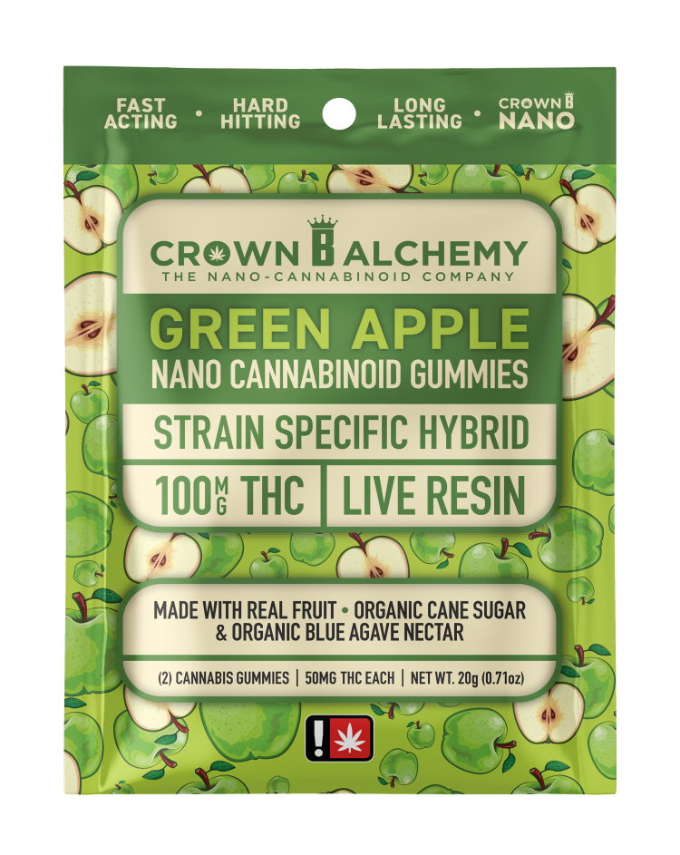 Photograph of product: Crown B Alchemy | Green Apple Single Gummy