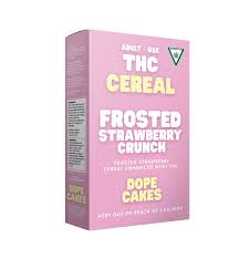 Photograph of product: DOPE CAKES - Strawberry Crunch - Cereal - 200mg