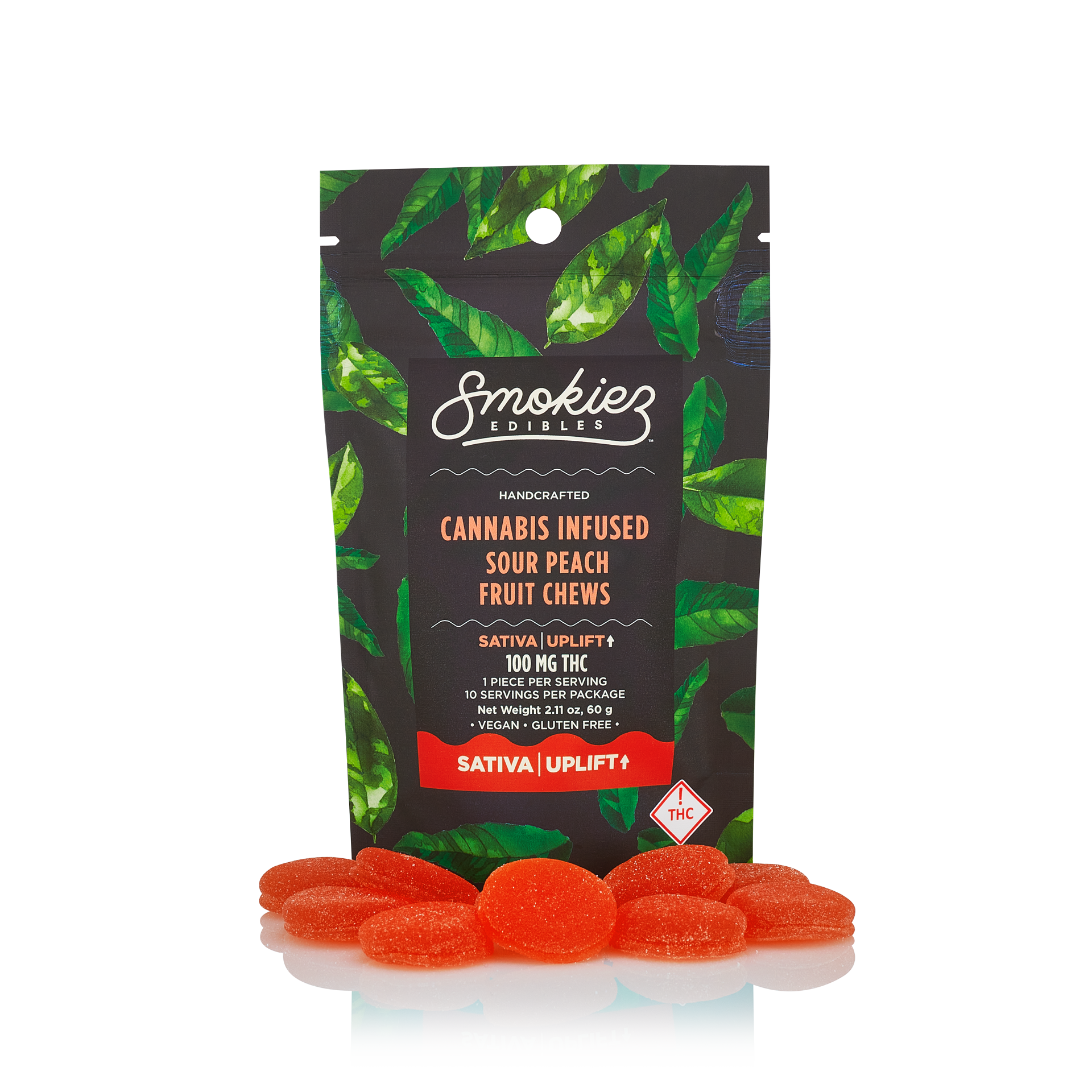 Photograph of product: Peach Sour Fruit Chews