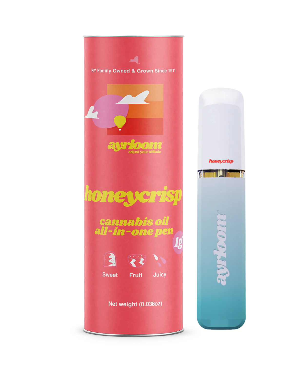 Photograph of product: Ayrloom | Honeycrisp | Vape AIO | Hybrid