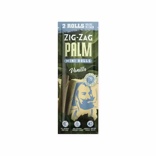 Photograph of product: Zig-Zag Mini Palm Rolls 2pk - Vanilla