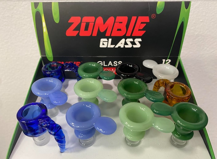 Photograph of product: Zombie Glass | Assorted Glass Flower Bowl $15
