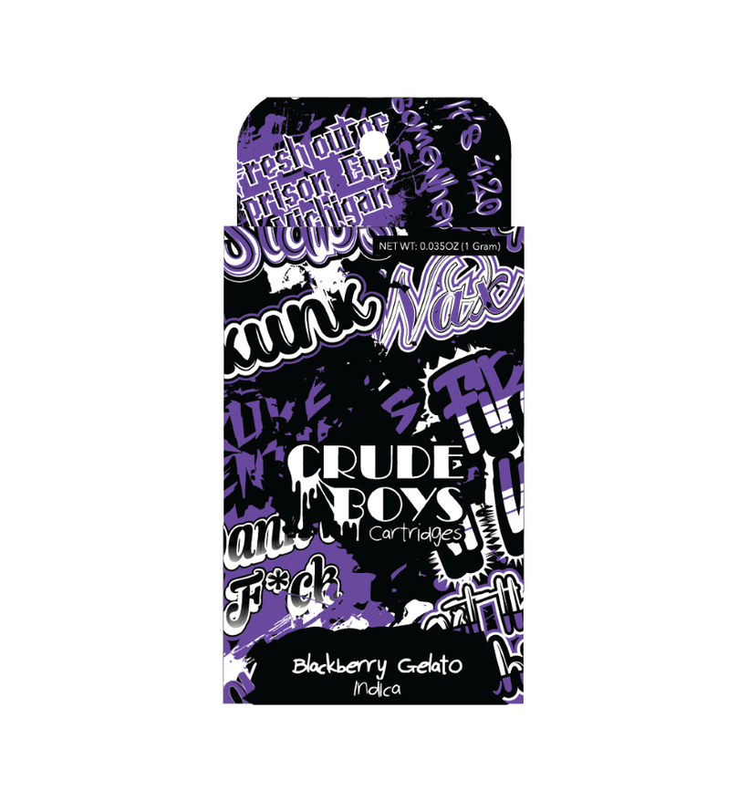 Photograph of product: Blackberry Gelato Distillate Vape Cartridge | 1g