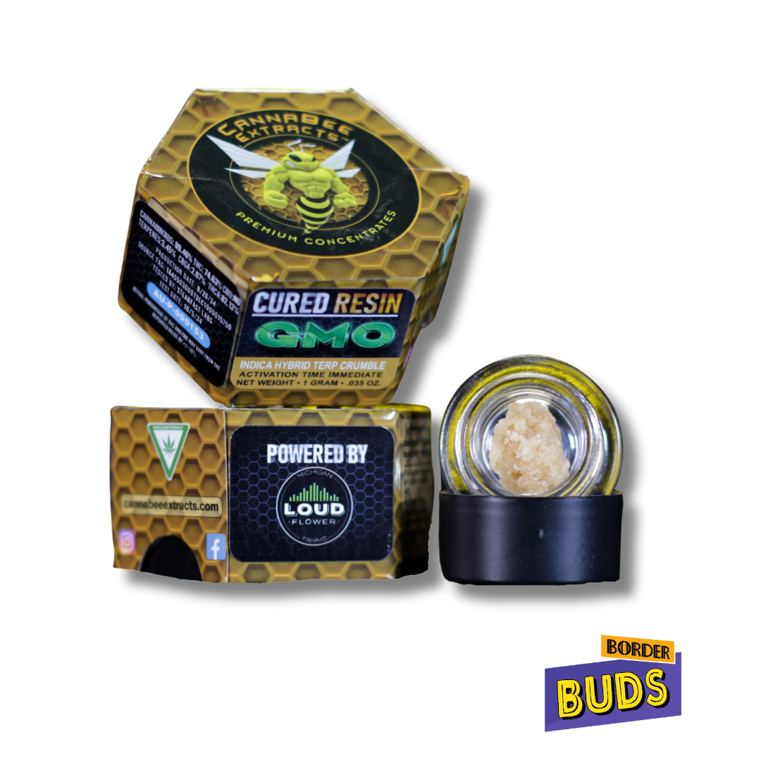 Photograph of product: GMO | Cannabee Extracts | 1g | Cured Resin