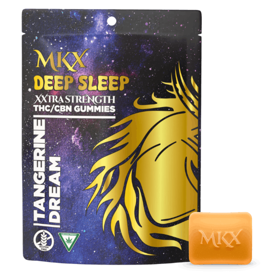 Photograph of product: MKX Tangerine Deep Sleep Gummies 200mg Rec