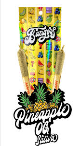 Photograph of product: Bangers Infused Preroll Pineapple OG 2x .6g