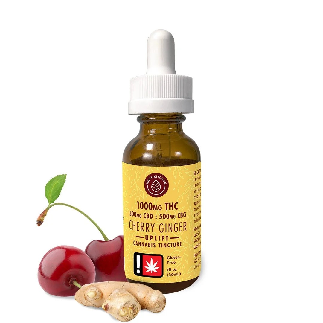 Photograph of product: Tincture | Cherry Ginger | 2:1:1 CBD/CBG | 1000mg