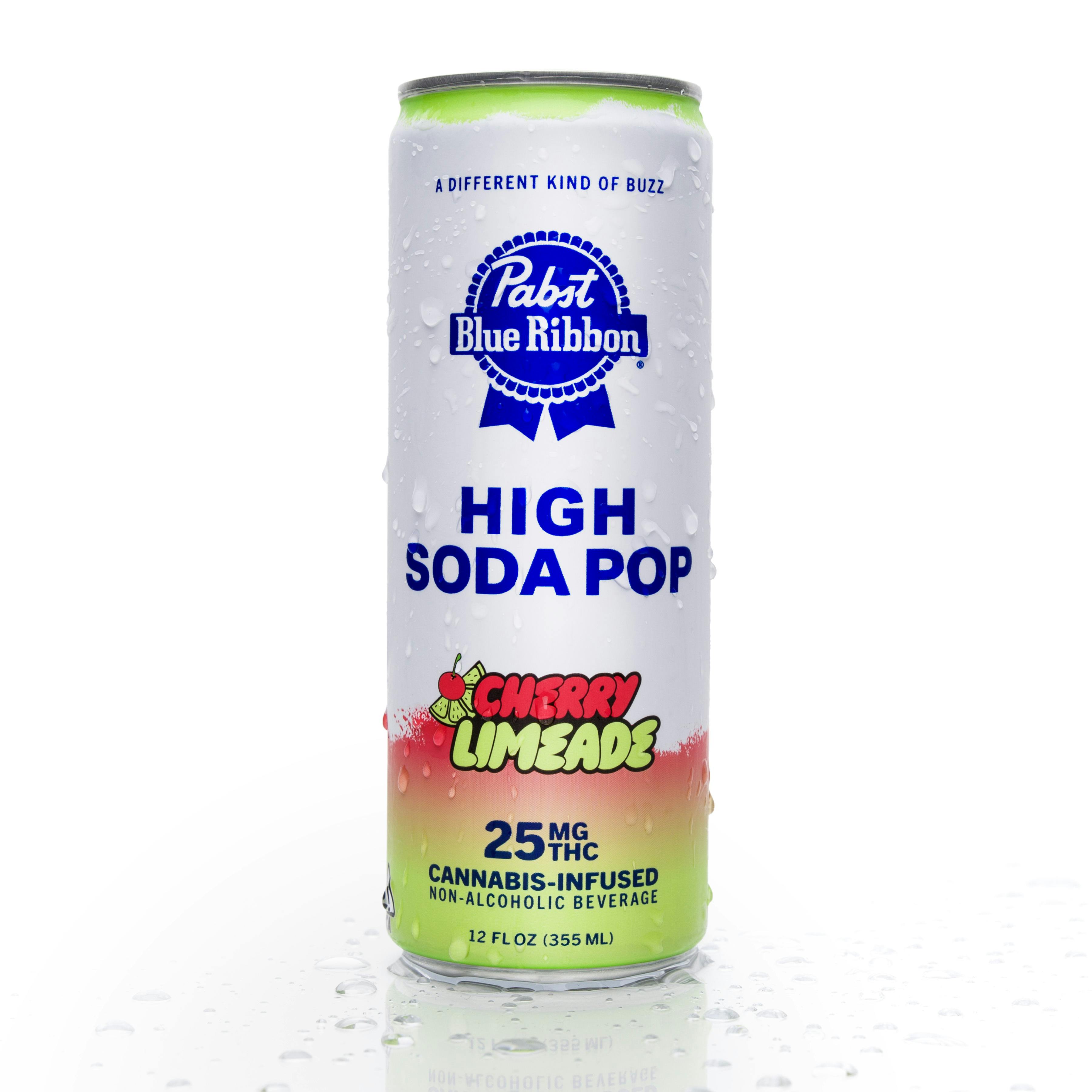 Photograph of product: Pabst Labs | Cherry Limeade High Soda 25mg TH-oui