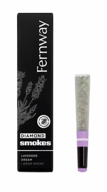Photograph of product: Fernway Lavender Dream Diamond Infused Preroll