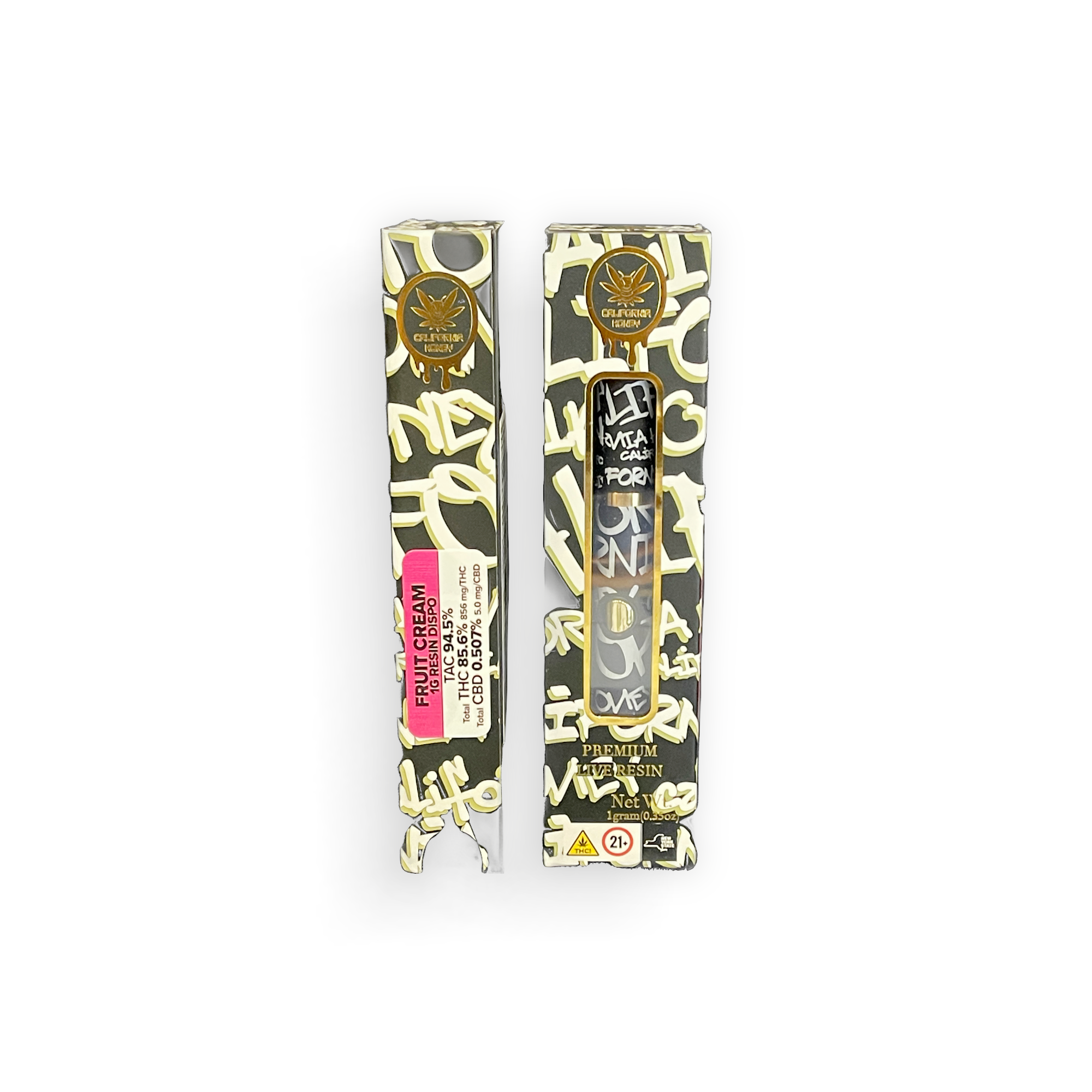 Photograph of product: Cali Honey | Fruit Cream | Resin | Disposable