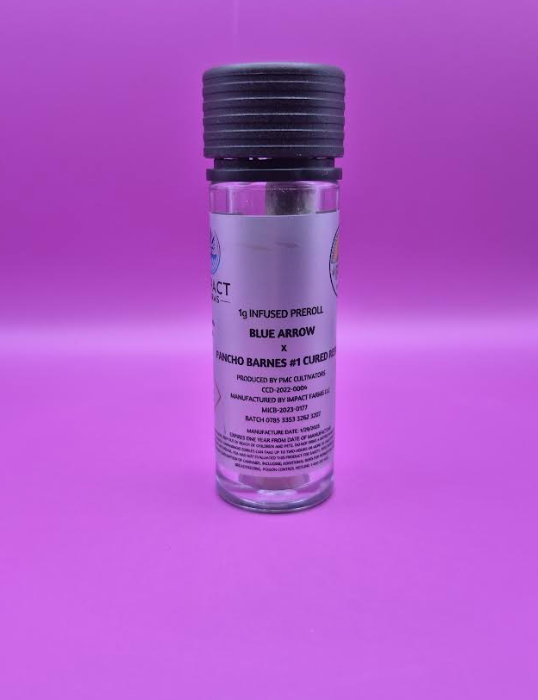 Photograph of product: PMC - 1g Infused Preroll - Pancho Barnes #1 x Blue Arrow