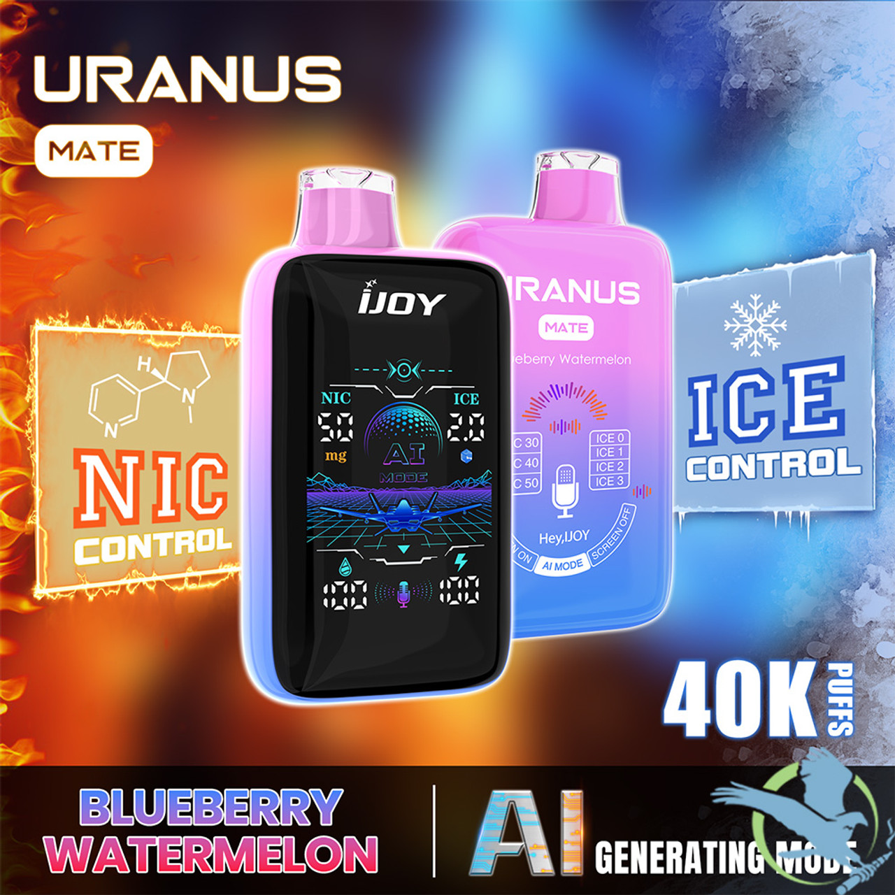 Photograph of product: iJOY | Blueberry Watermelon | 40K Puffs