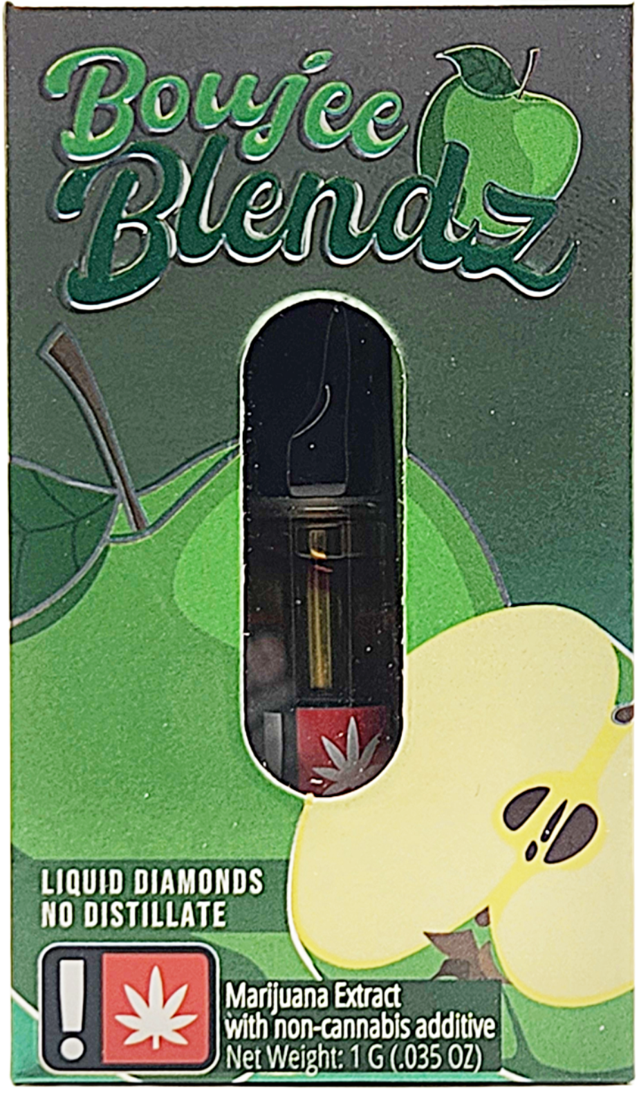 Photograph of product: BoujeeBlendz- Green Apple 1G Cart