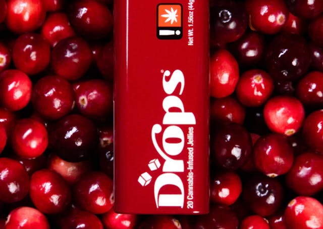 Photograph of product: Cranberry (Focused Energy) 1:1:1:1 TH-oui:CBD:CBC:CBG 2-Piece 100mg - 2-Piece